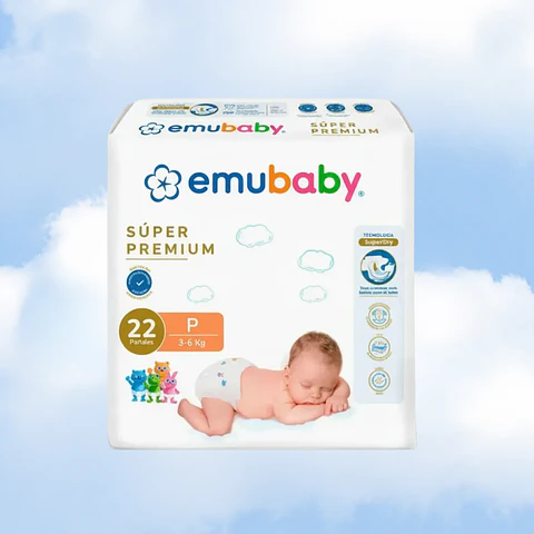 EMUBABY SUPER PREMIUM TALLA P - 22 UNIDADES