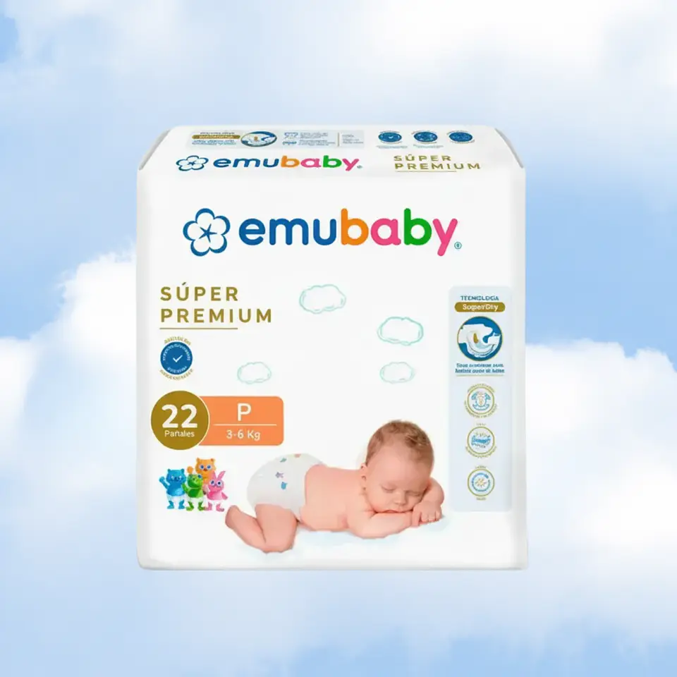 EMUBABY SUPER PREMIUM TALLA P - 22 UNIDADES 1