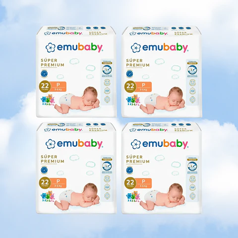 EMUBABY SUPER PREMIUM TALLA P - 88 UNIDADES