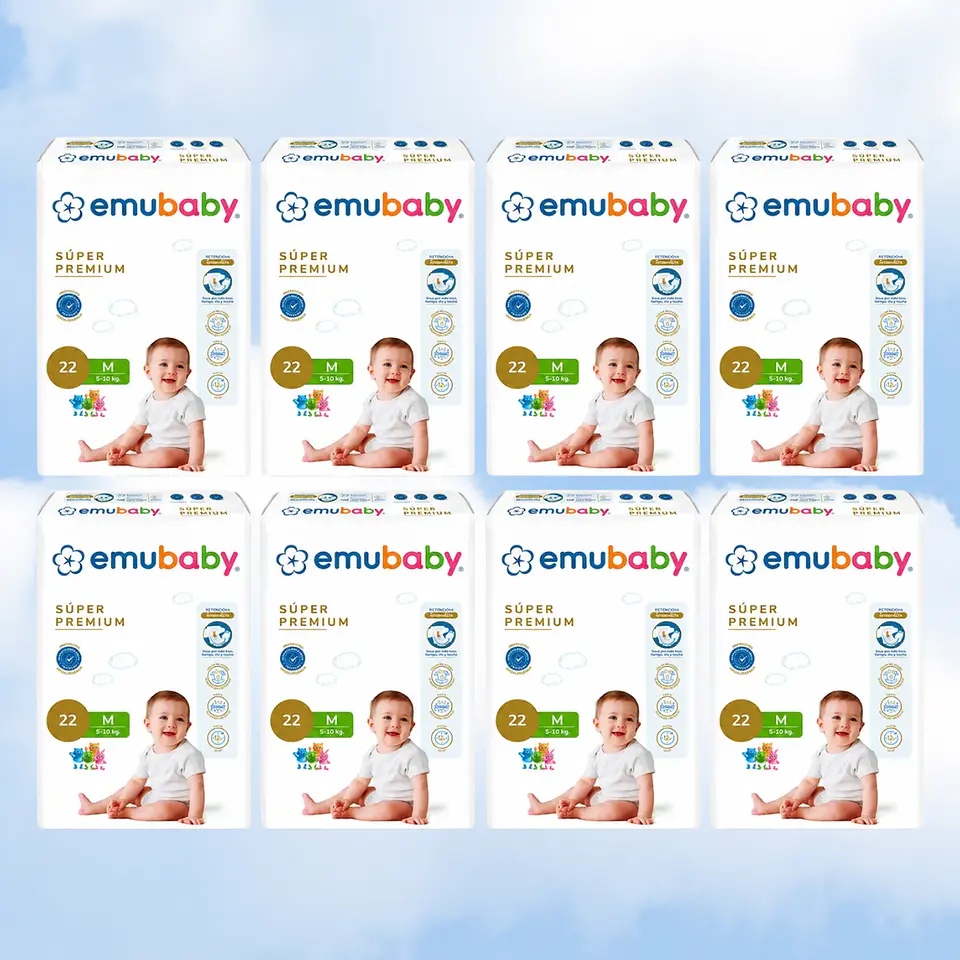 EMUBABY SUPER PREMIUM TALLA M - 176 UNIDADES 1