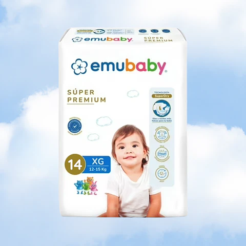 EMUBABY SUPER PREMIUM TALLA XG - 14 UNIDADES