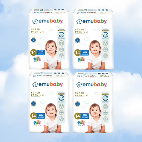 EMUBABY SUPER PREMIUM TALLA XG - 56 UNIDADES