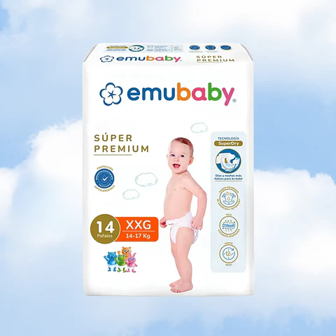 EMUBABY SUPER PREMIUM TALLA XXG - 14 UNIDADES