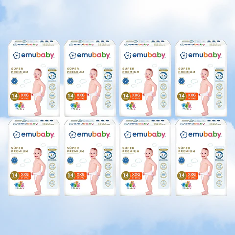 EMUBABY SUPER PREMIUM TALLA XXG - 112 UNIDADES
