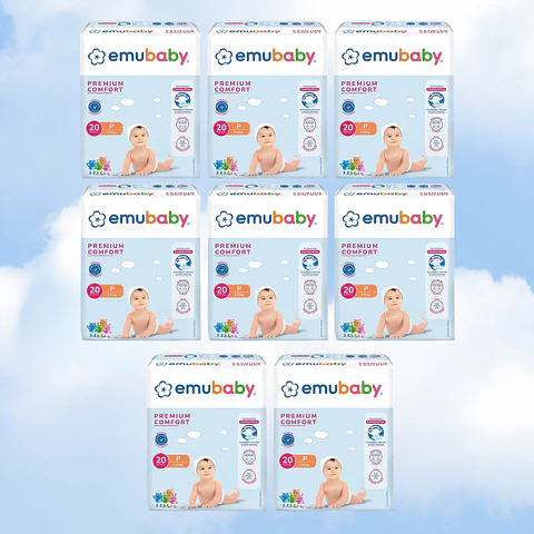 EMUBABY COMFORT TALLA P - 160 UNIDADES