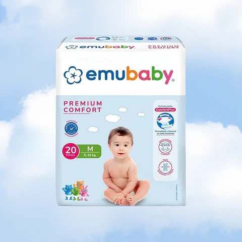 EMUBABY COMFORT TALLA M - 20 UNIDADES