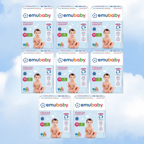 EMUBABY COMFORT TALLA M - 160 UNIDADES