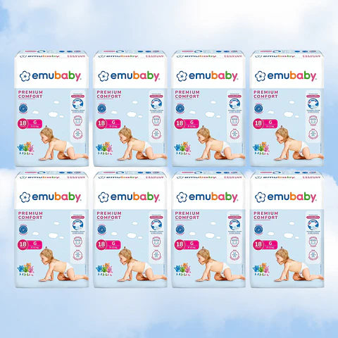 EMUBABY COMFORT TALLA G - 144 UNIDADES