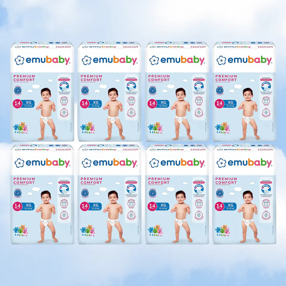 EMUBABY COMFORT TALLA XG - 112 UNIDADES 1