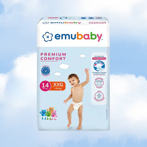 EMUBABY COMFORT TALLA XXG - 14 UNIDADES