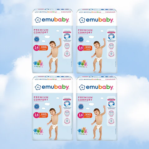 EMUBABY COMFORT TALLA XXG - 56 UNIDADES