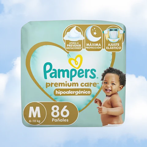 PAMPERS PREMIUM CARE TALLA M - 86 UNIDADES