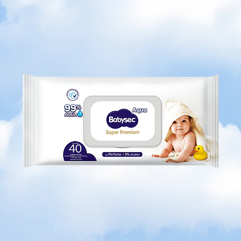 TOALLITAS HUMEDAS BABYSEC SUPER PREMIUM 40 - 1 UNIDAD
