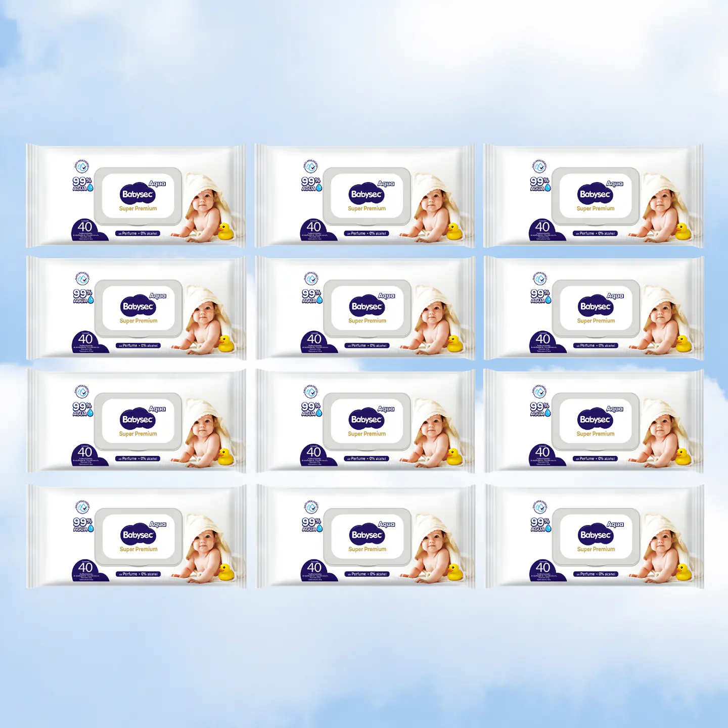 TOALLITAS HUMEDAS BABYSEC SUPER PREMIUM 40 - 12 UNIDAD 1