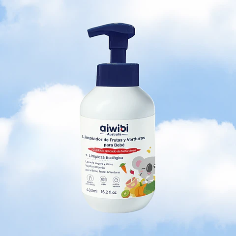 LIMPIADOR DE  FRUTAS - VERDURAS Y MAMADERAS AIWIBI - 480 ML 