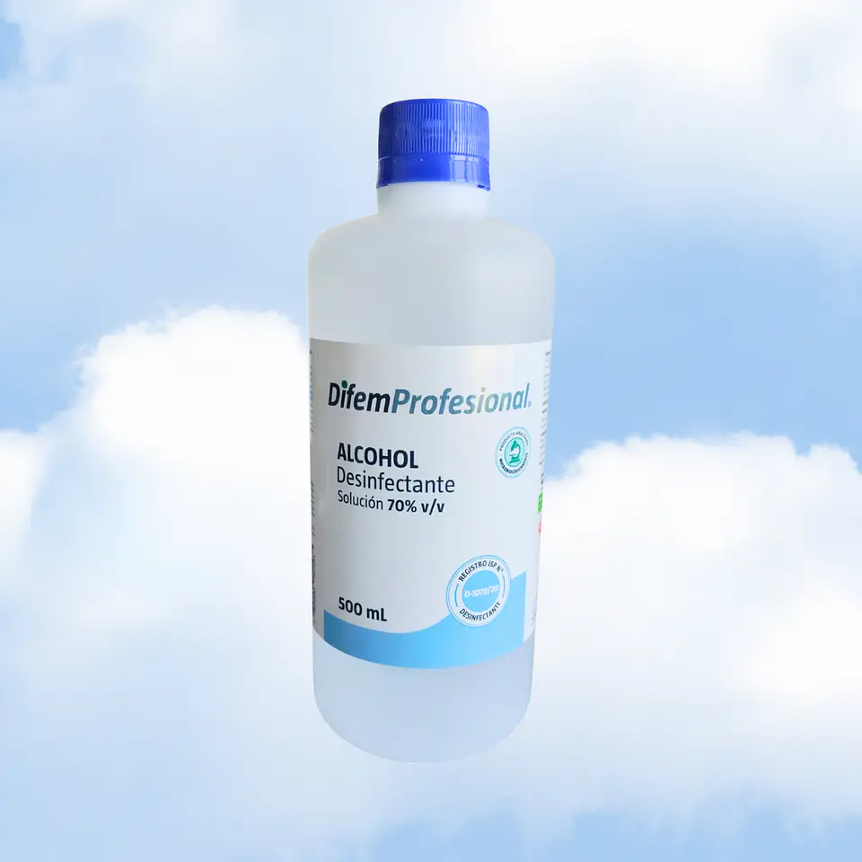 ALCOHOL DESINFECTANTE  SOL. 70 % - 500 ML 1