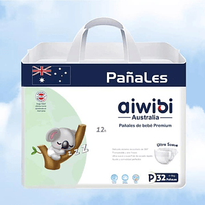 aiwibi premium talla p 32 pañales