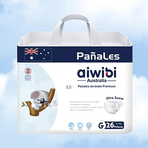 aiwibi premium talla g 26 pañales