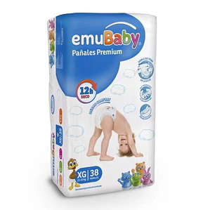 Emubaby talla xg manga 112 pañales