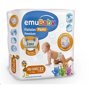 Emubaby pants talla xg/xxg manga 88 pañales