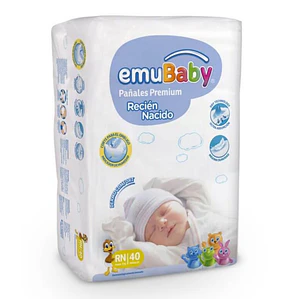 Emubaby talla Rn manga 80 pañales