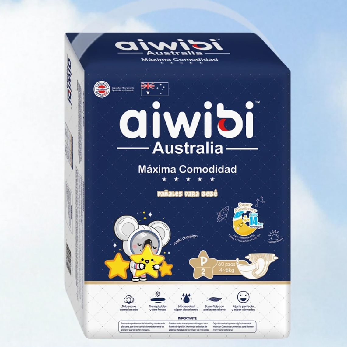 Aiwibi dulce noche talla p 60 pañales 1