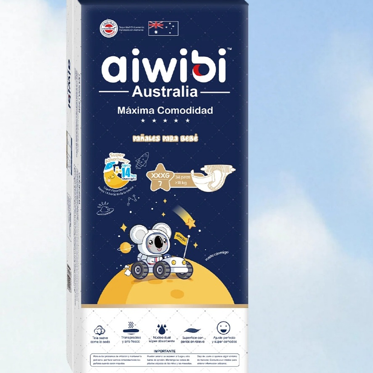 Aiwibi dulce noche talla xxxg 68 pañales 1