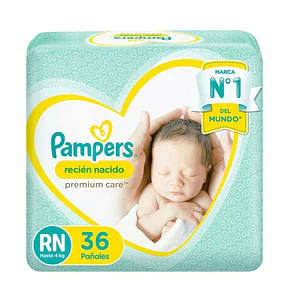 Pampers premium care RN manga de 72 pañales