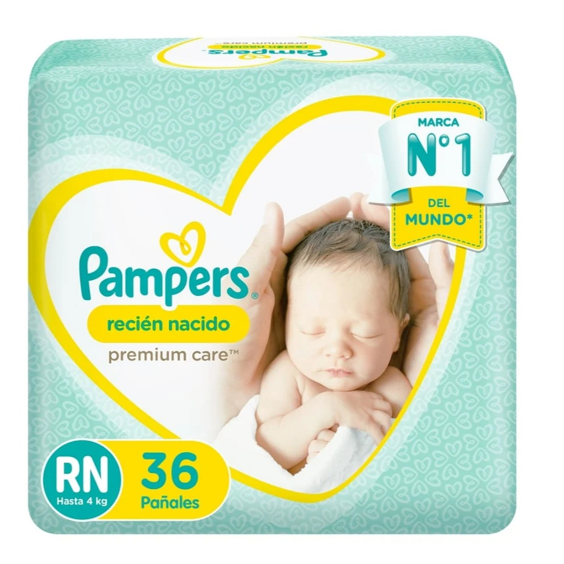 Pampers premium care RN manga de 72 pañales 1