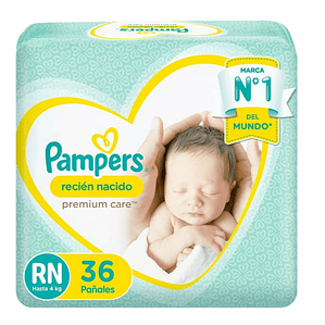 Pampers premium care RN manga de 72 pañales