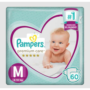 Pampers premium care talla M manga 160 pañales