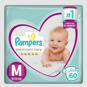 Pampers premium care talla M manga 160 pañales