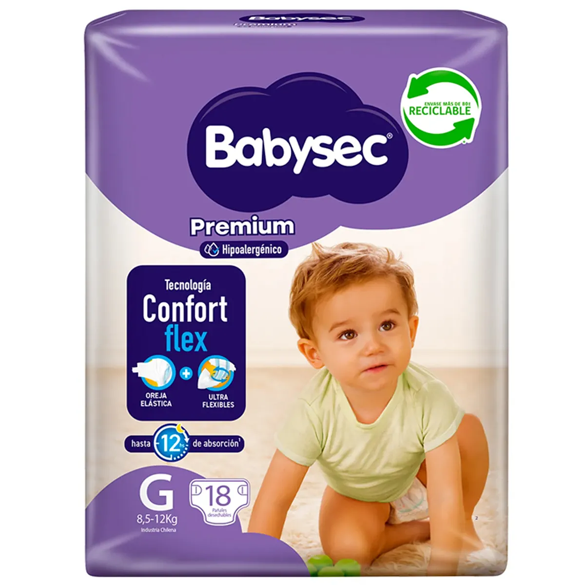Babysec premium talla G manga 144 pañales 1
