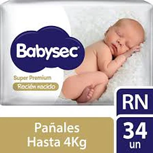 babysec super premium talla RN 68 pañales 