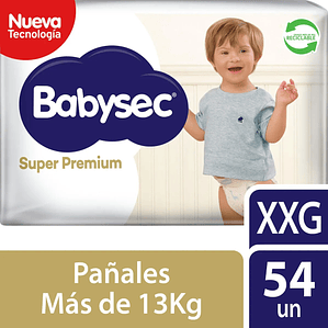 Babysec super premium XXG manga 112 pañales 