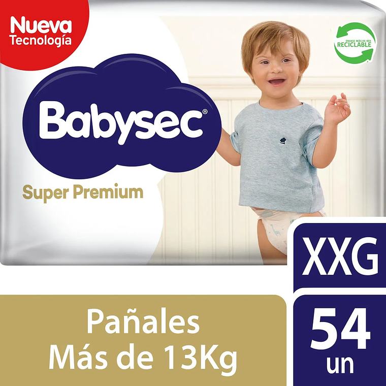 Babysec super premium XXG manga 112 pañales  1