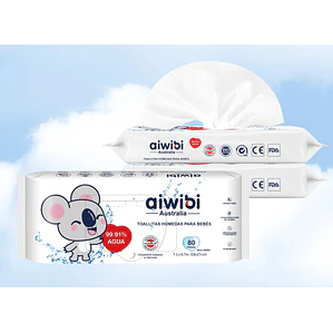 TH AIWIBI 99,91 % AGUA 3 paquetes de 80 unidades c/u