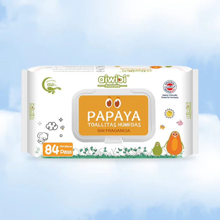 TH AIWIBI PAPAYA 3 PAQUETES DE 84 UNIDADES c/u 1