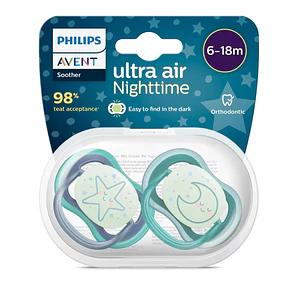 Chupete Philips Avent UA Night 6-18M Niño 