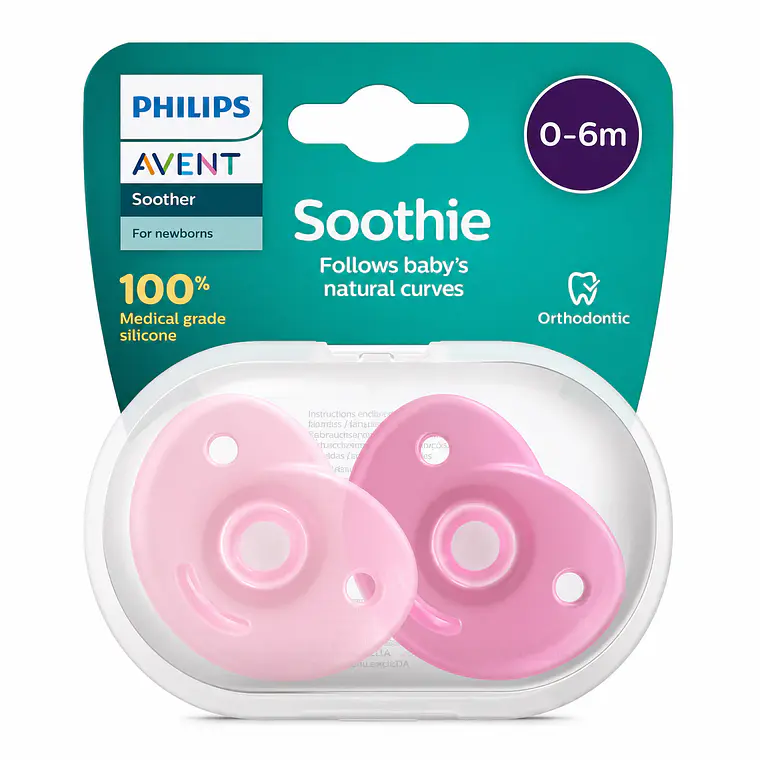 Chupete Philips Avent Soothie 0-6M Niña 1