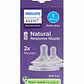Tetina Natural Philips Avent, flujo para recién nacidos 0m, Flujo 1 - Miniatura 1