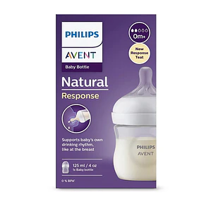 Mamadera Natural Philips Avent 125ml 0m+, flujo 2 