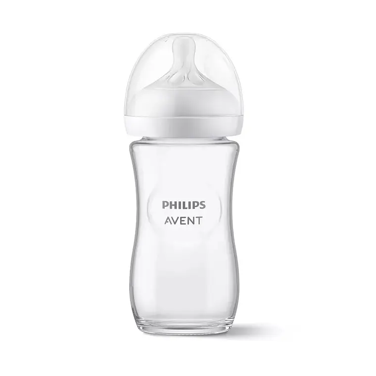Mamadera Natural Philips Avent vidrio 1m+, 240ml 2