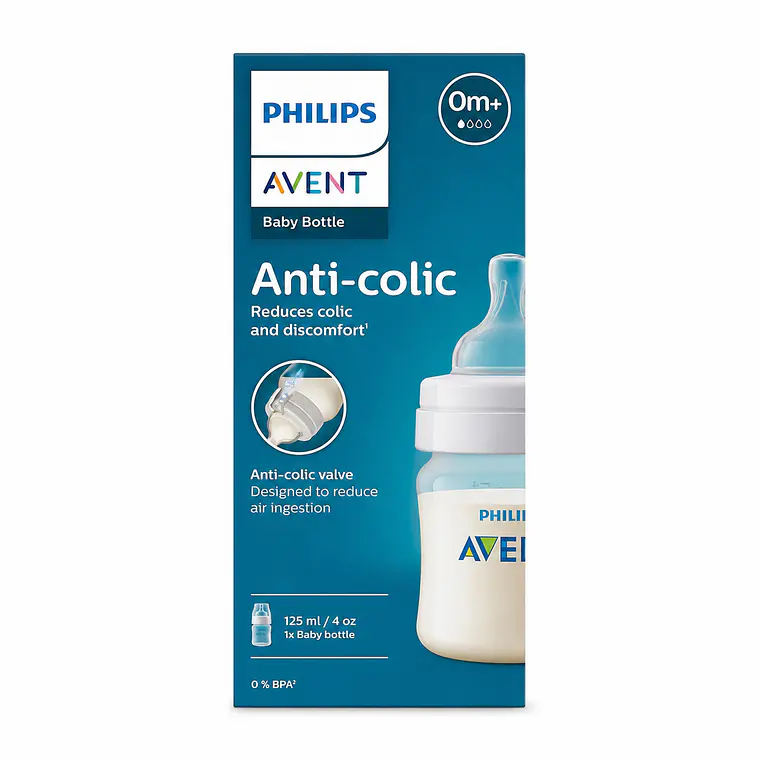 Mamadera Philips Avent Anticolic 0m+, 125ml 1