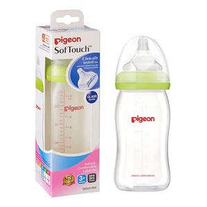 Mamadera Pigeon anti-colicos Softouch vidrio 240ml