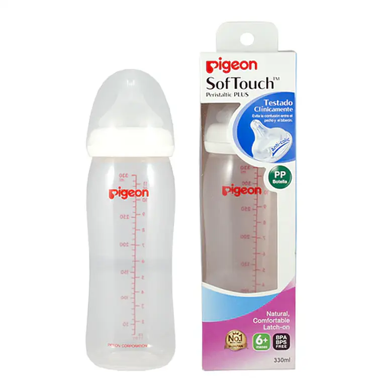 Mamadera Pigeon B/A pp perist. L 330ml 1