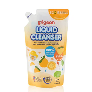 Limpiador Pigeon de Biberones, recarga 650ml yuzu