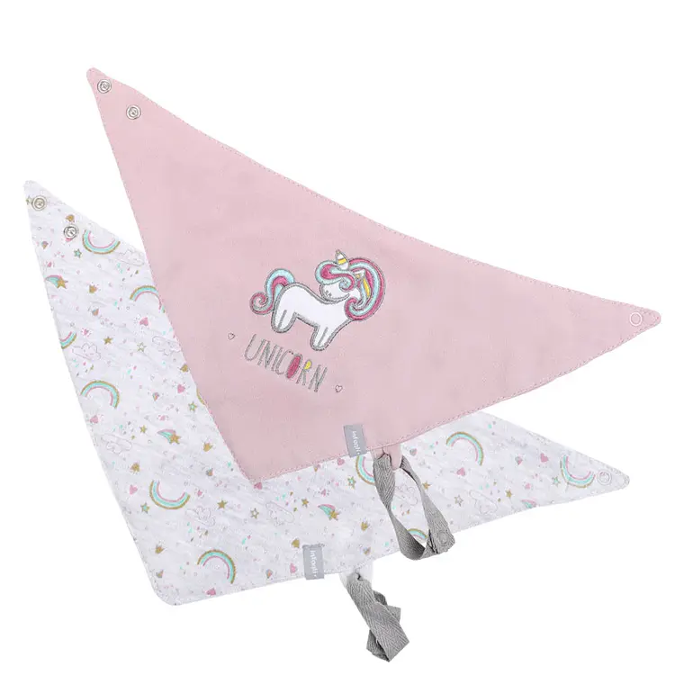 Bipack Baberos Impermeables Niña Unicornio Infanti 2