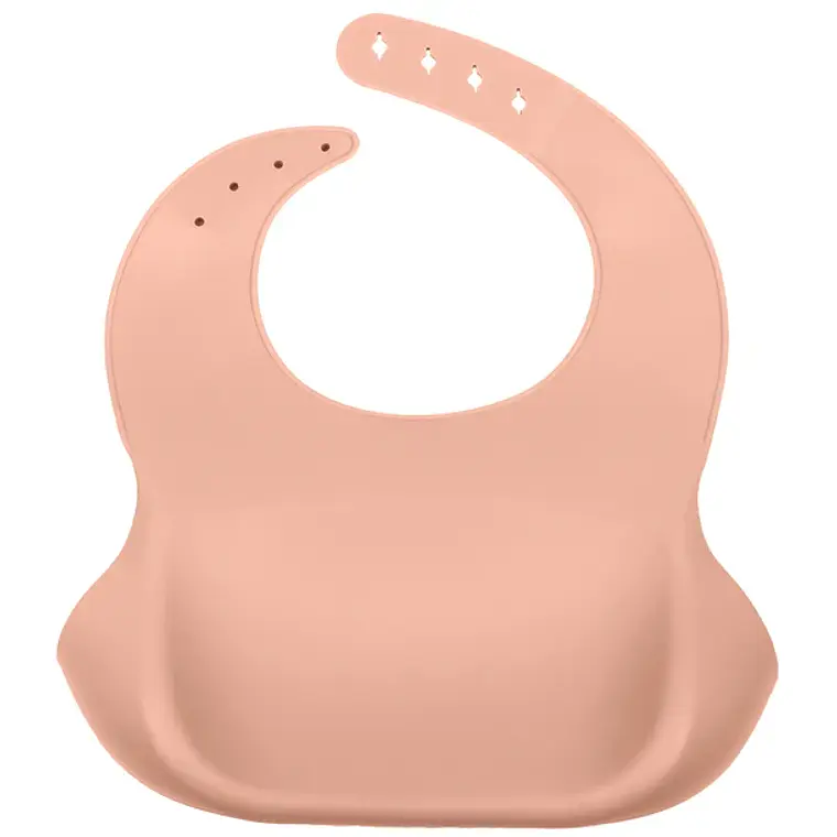 Babero de silicona rosa Infanti 2