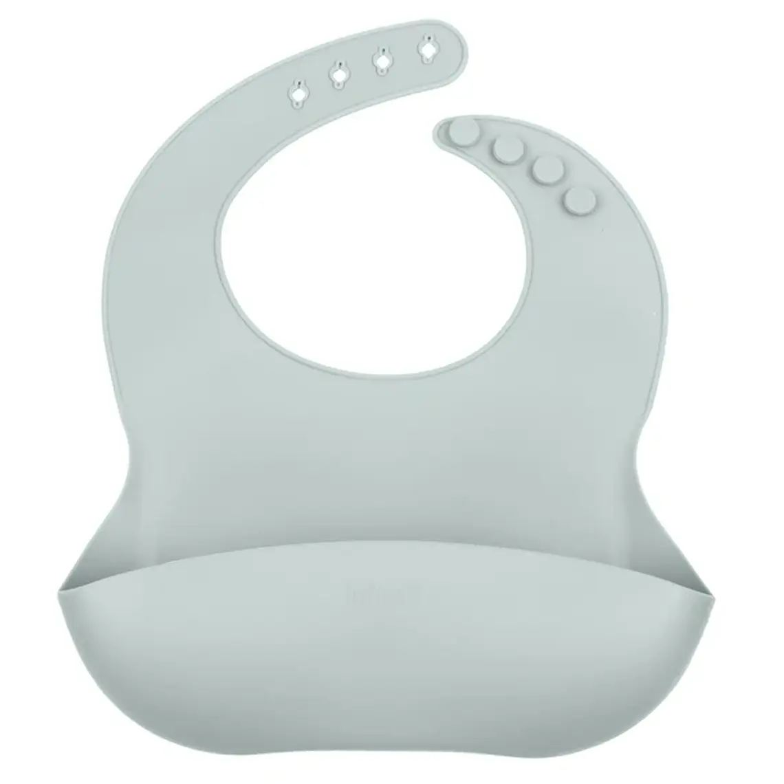 Babero de silicona celeste Infanti 1
